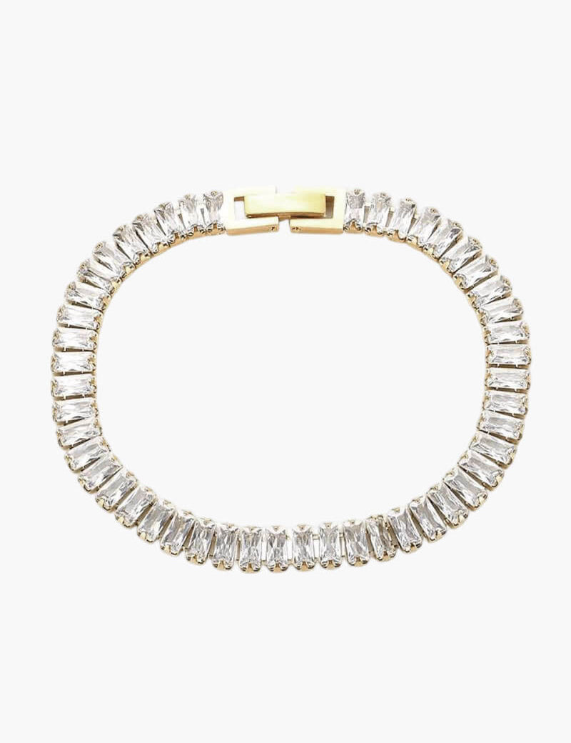 Pulseira de Rivière Baguette