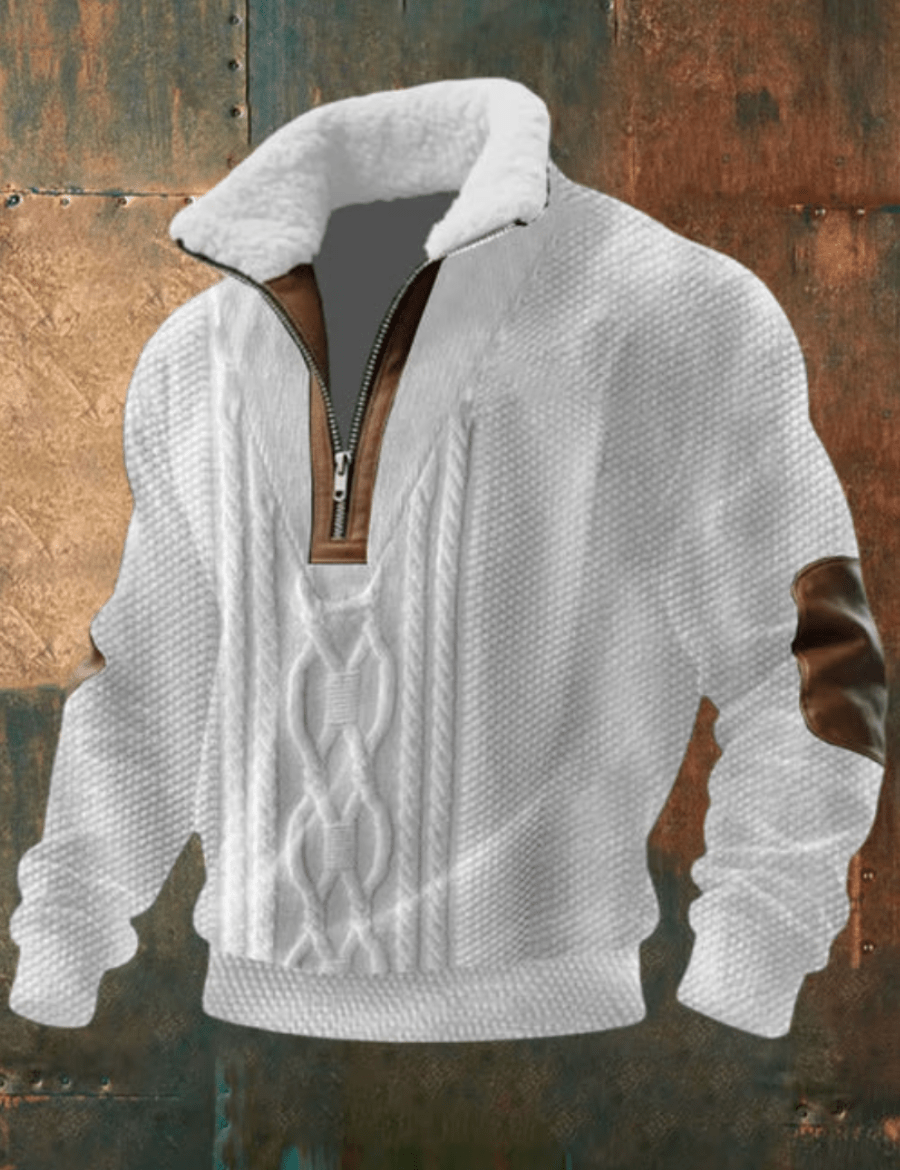 Will - Suéter Masculino Elegante com Gola de lã macia