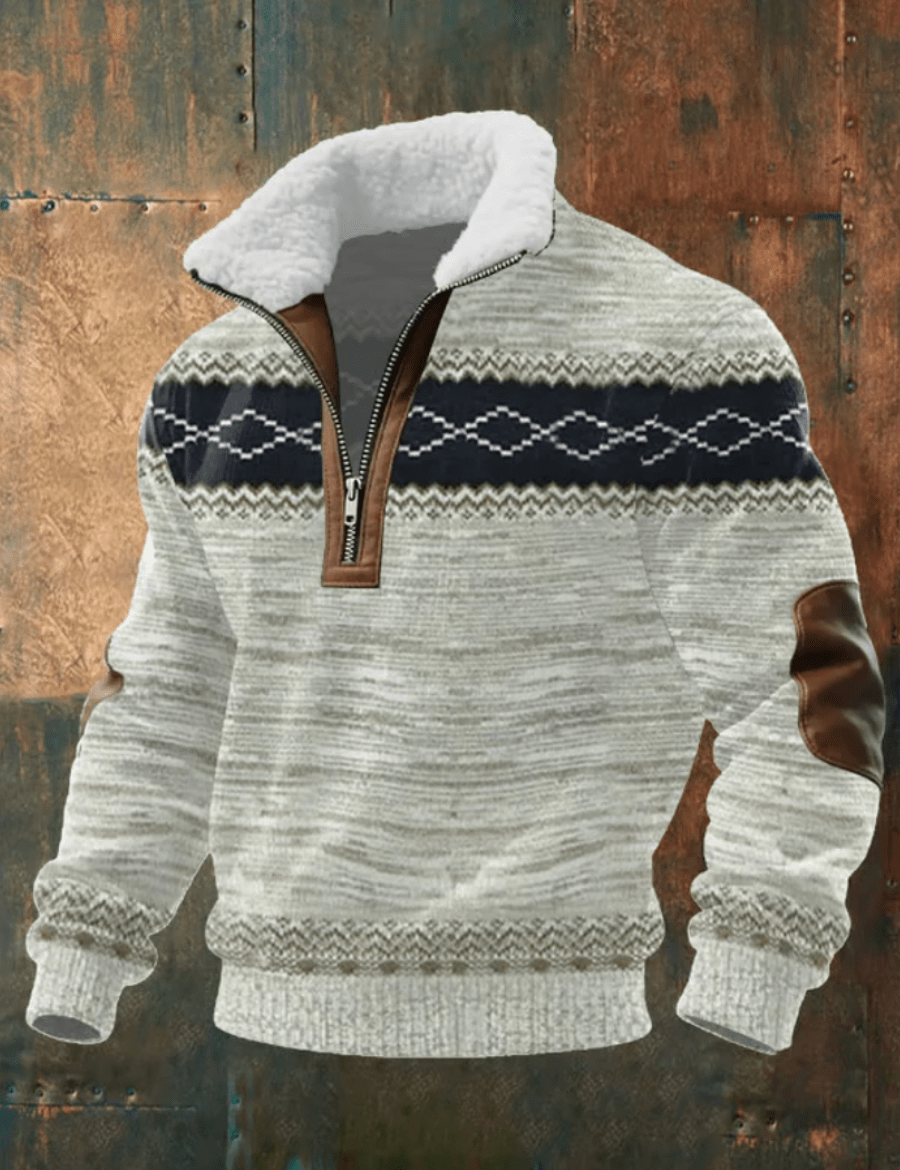 Will - Suéter Masculino Elegante com Gola de lã macia