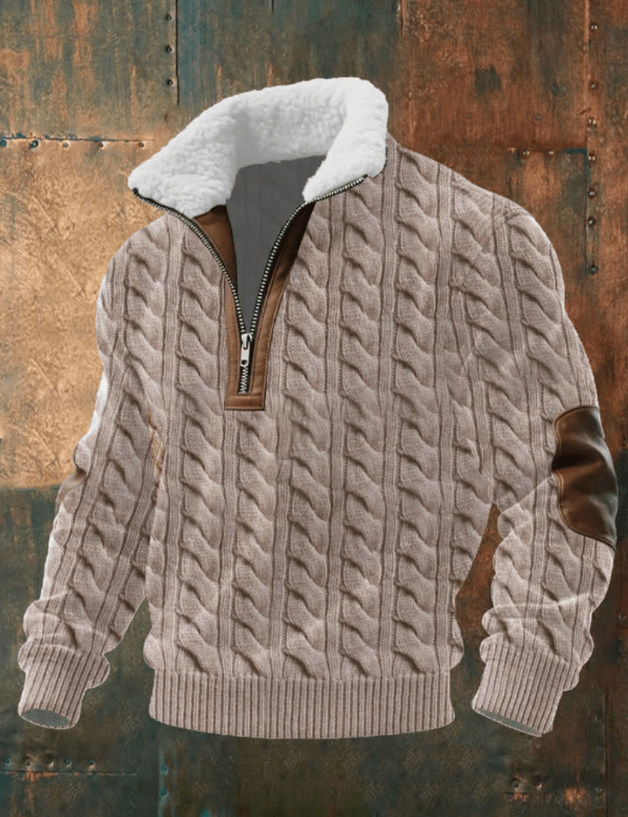 Will - Suéter Masculino Elegante com Gola de lã macia