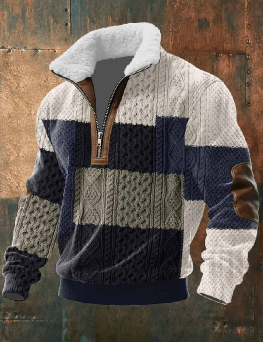 Will - Suéter Masculino Elegante com Gola de lã macia